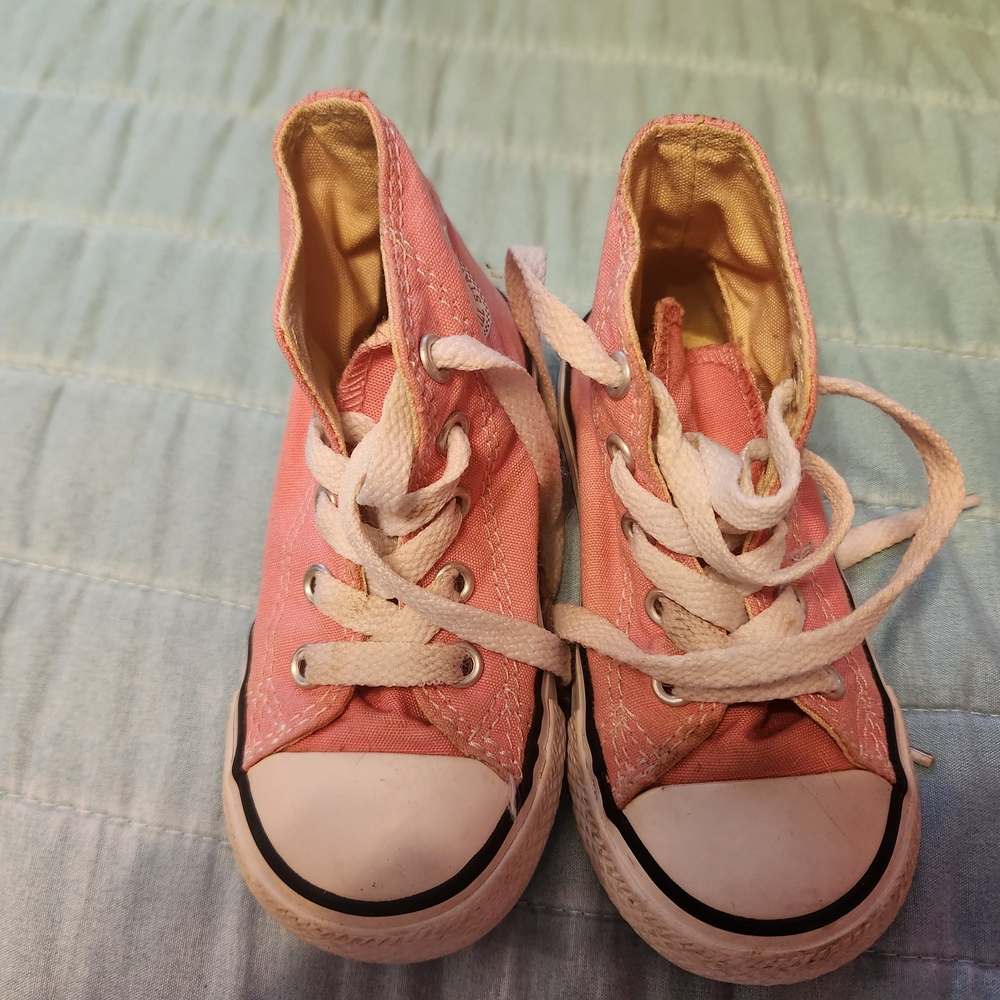 Converse Kids Pink High-Top Sneakers